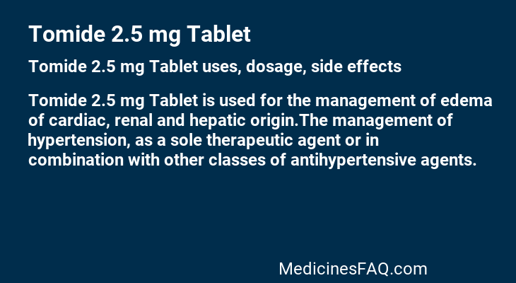 Tomide 2.5 mg Tablet