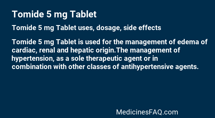 Tomide 5 mg Tablet