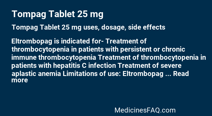 Tompag Tablet 25 mg