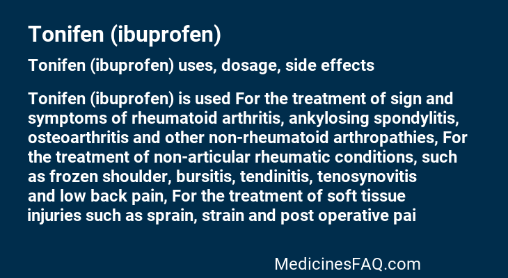 Tonifen (ibuprofen)