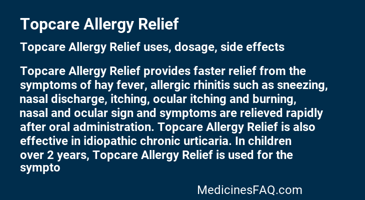 Topcare Allergy Relief
