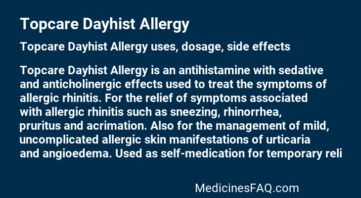 Topcare Dayhist Allergy
