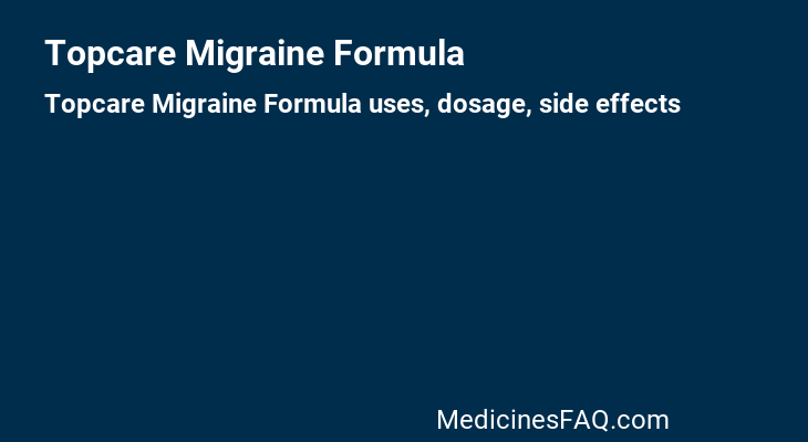 Topcare Migraine Formula