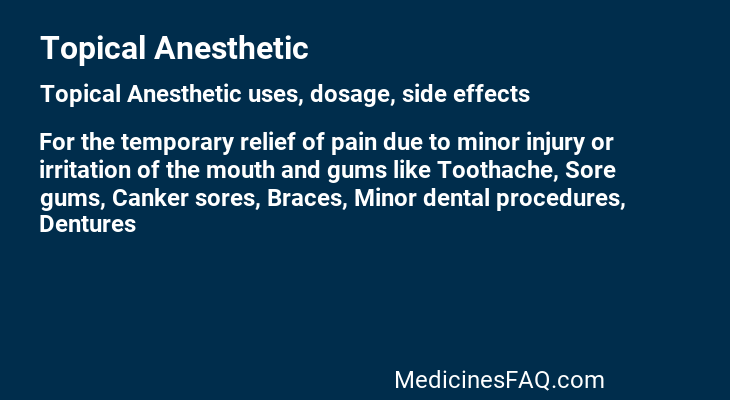 Topical Anesthetic