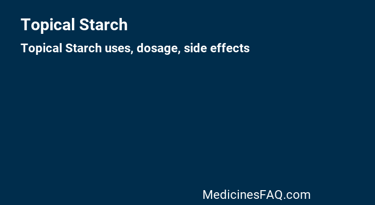 Topical Starch