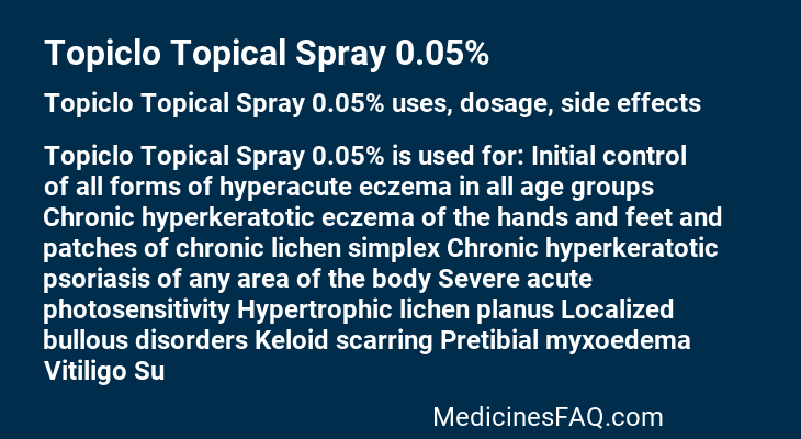 Topiclo Topical Spray 0.05%