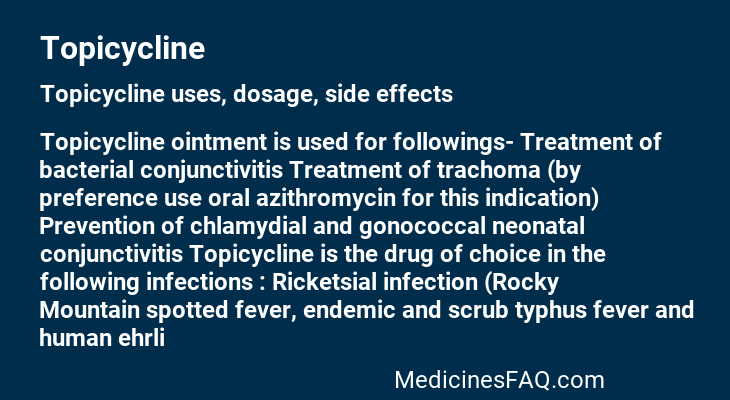 Topicycline