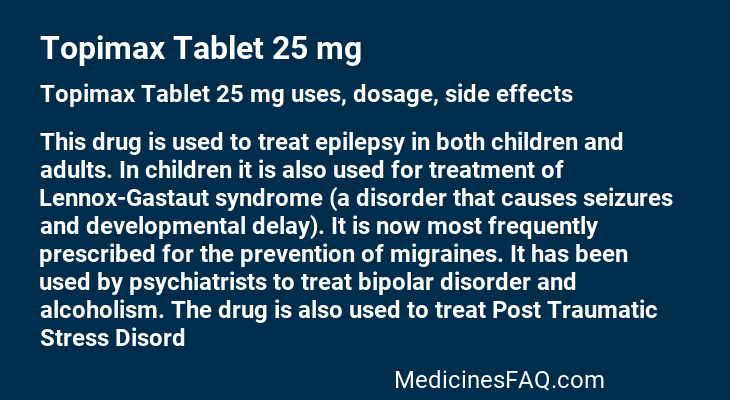 Topimax Tablet 25 mg