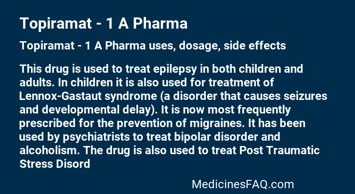 Topiramat - 1 A Pharma
