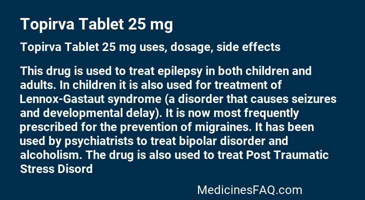 Topirva Tablet 25 mg