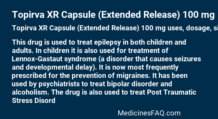 Topirva XR Capsule (Extended Release) 100 mg