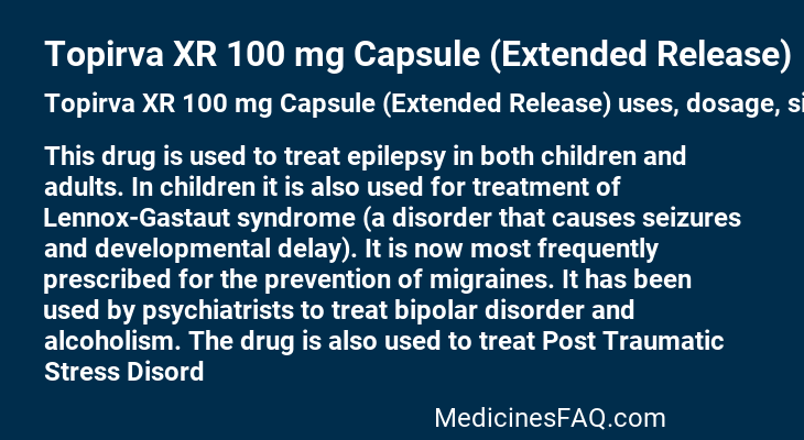 Topirva XR 100 mg Capsule (Extended Release)