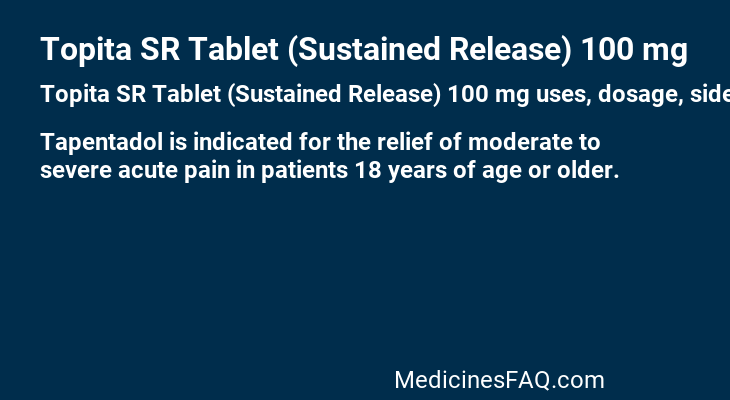 Topita SR Tablet (Sustained Release) 100 mg