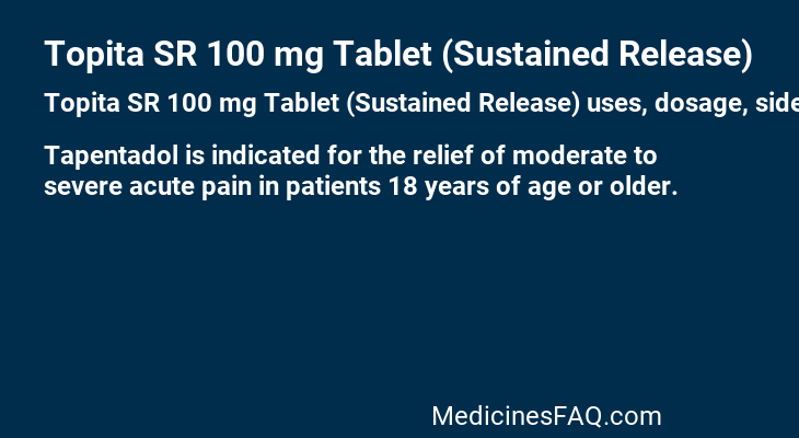 Topita SR 100 mg Tablet (Sustained Release)