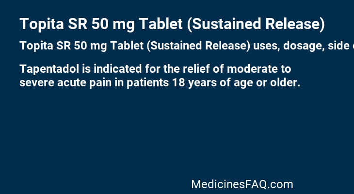 Topita SR 50 mg Tablet (Sustained Release)