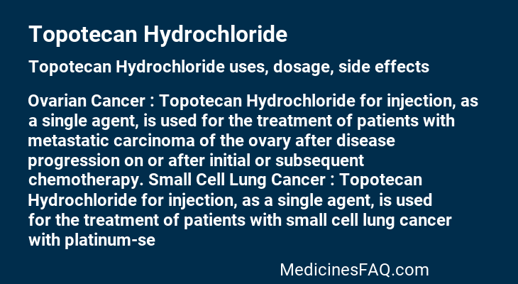 Topotecan Hydrochloride