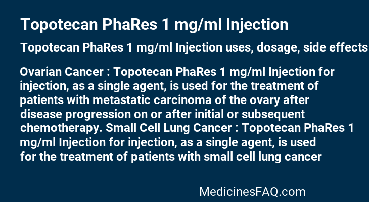 Topotecan PhaRes 1 mg/ml Injection