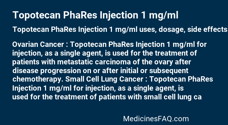 Topotecan PhaRes Injection 1 mg/ml