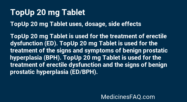 TopUp 20 mg Tablet