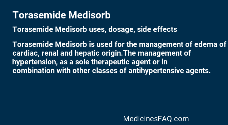 Torasemide Medisorb