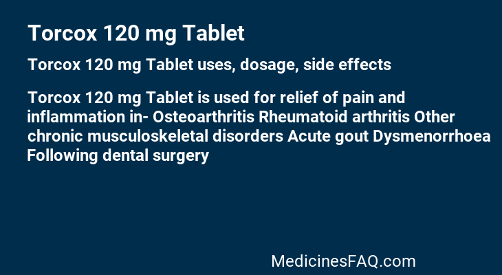 Torcox 120 mg Tablet