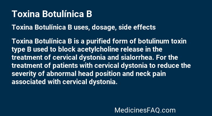 Toxina Botulínica B