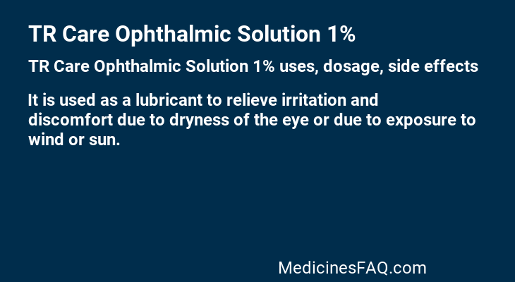 TR Care Ophthalmic Solution 1%