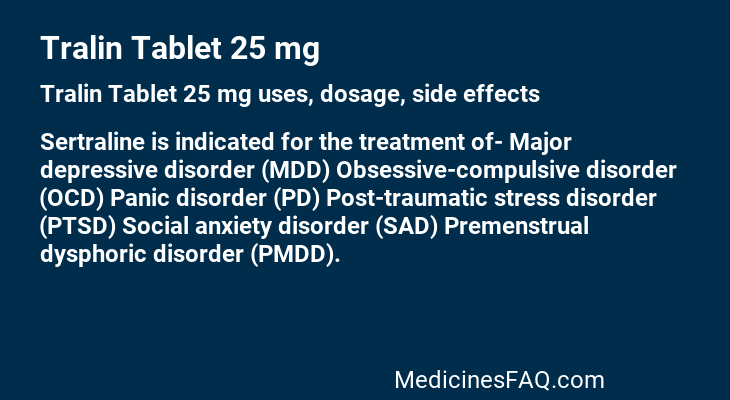 Tralin Tablet 25 mg