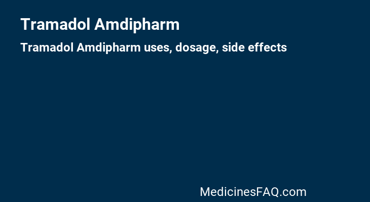 Tramadol Amdipharm