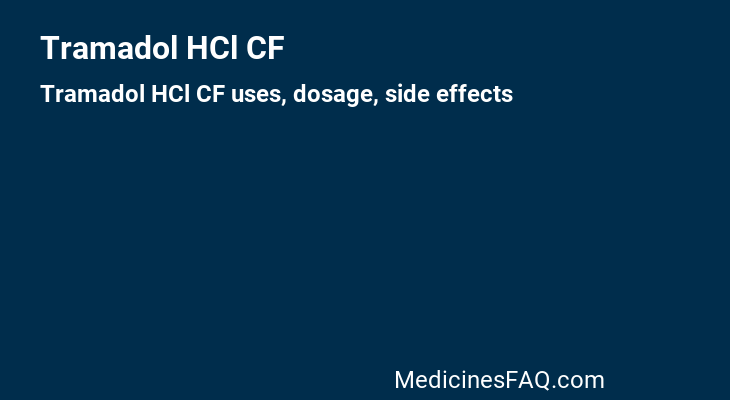 Tramadol HCl CF