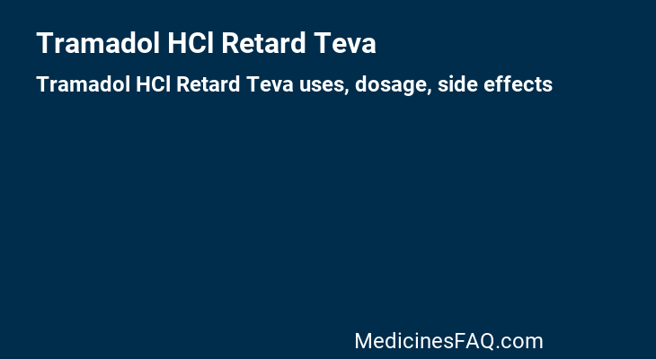 Tramadol HCl Retard Teva