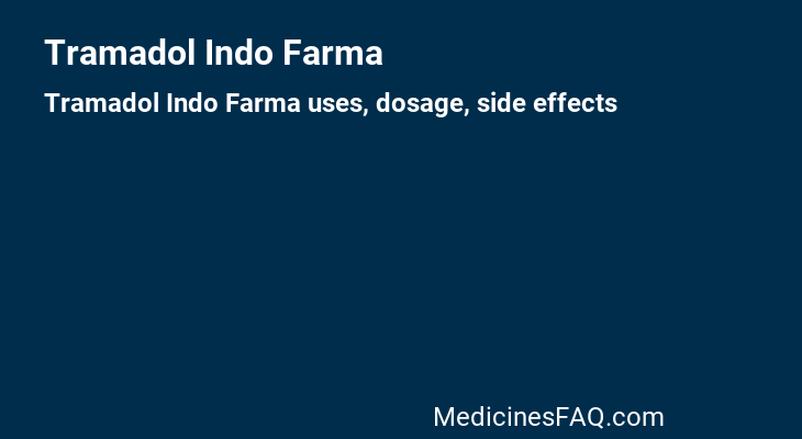 Tramadol Indo Farma