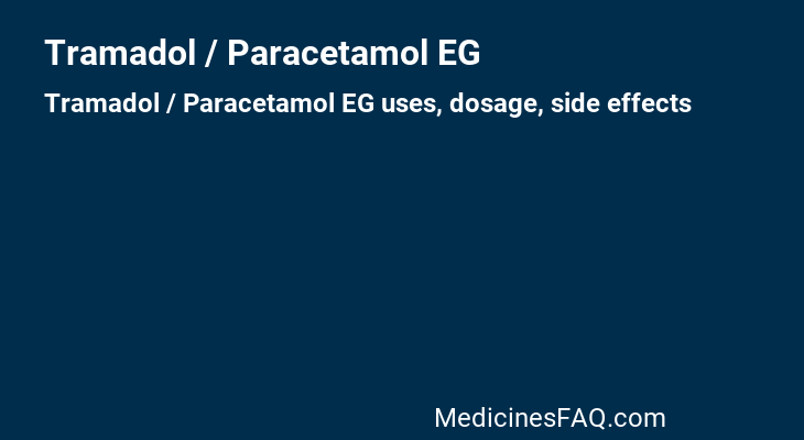 Tramadol / Paracetamol EG