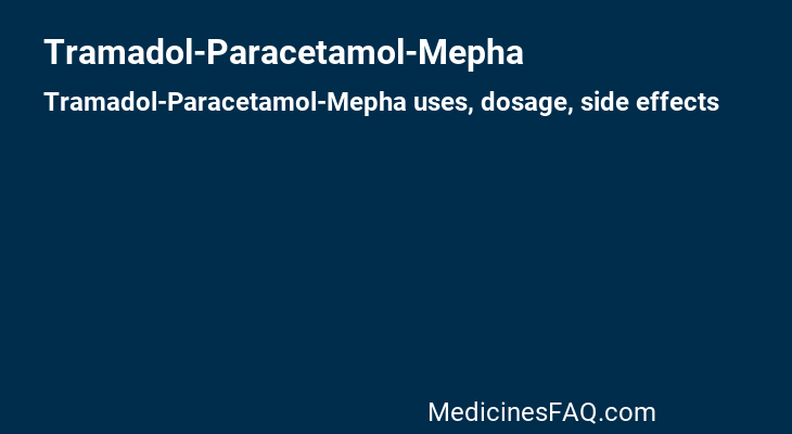 Tramadol-Paracetamol-Mepha