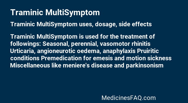 Traminic MultiSymptom