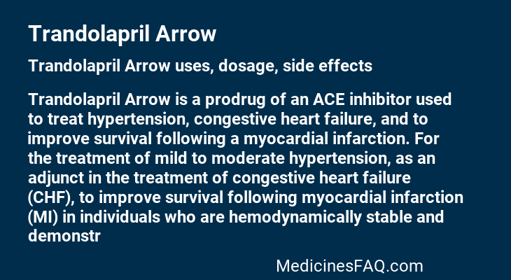 Trandolapril Arrow