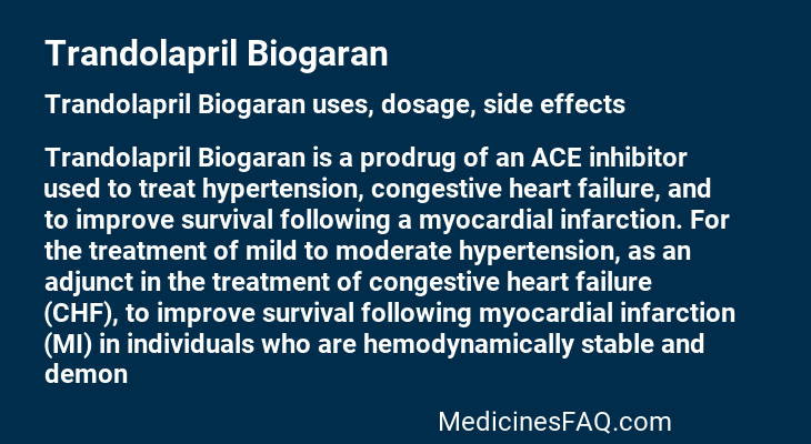 Trandolapril Biogaran