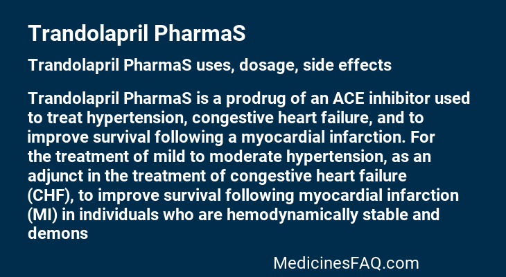 Trandolapril PharmaS