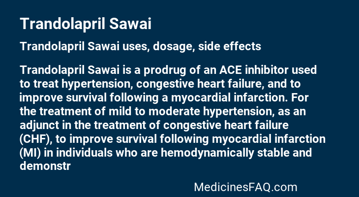 Trandolapril Sawai