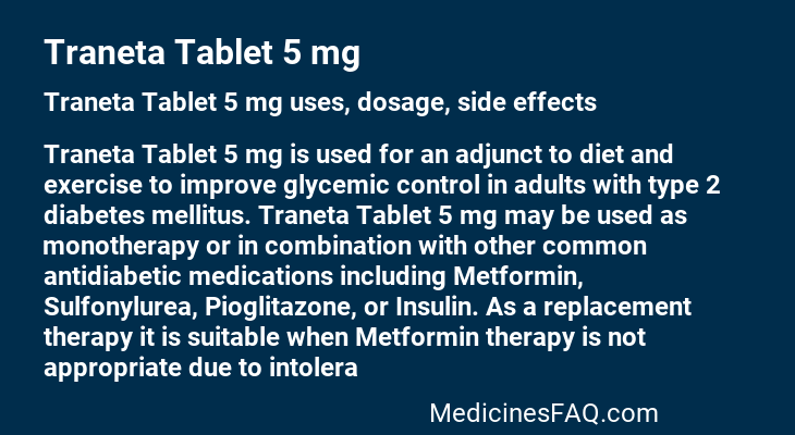 Traneta Tablet 5 mg