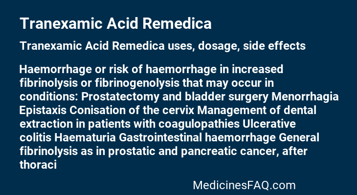 Tranexamic Acid Remedica