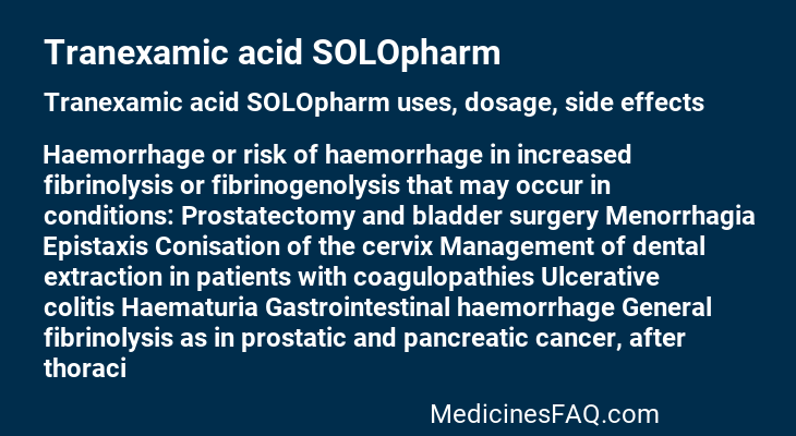 Tranexamic acid SOLOpharm