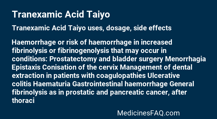 Tranexamic Acid Taiyo