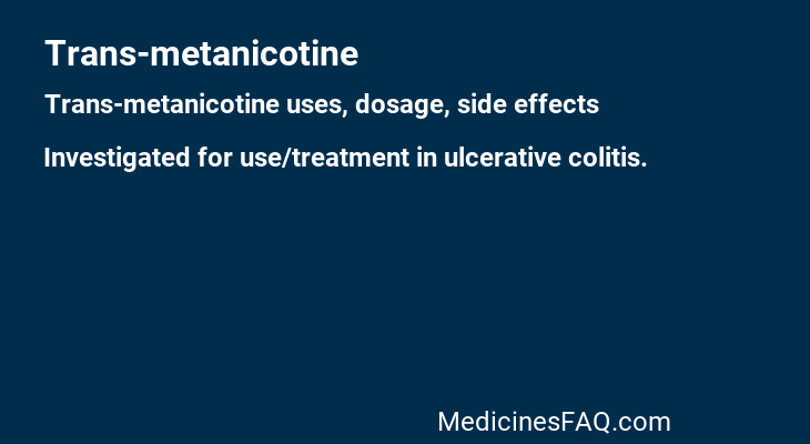 Trans-metanicotine