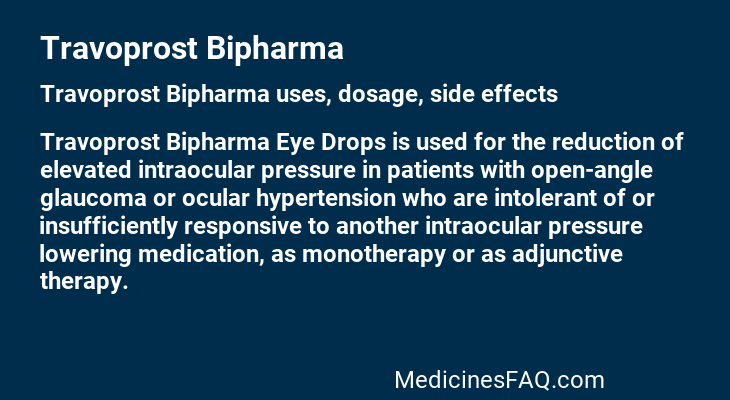 Travoprost Bipharma