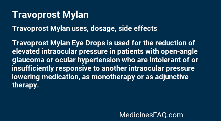 Travoprost Mylan