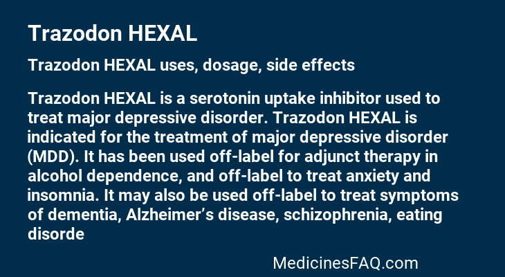 Trazodon HEXAL