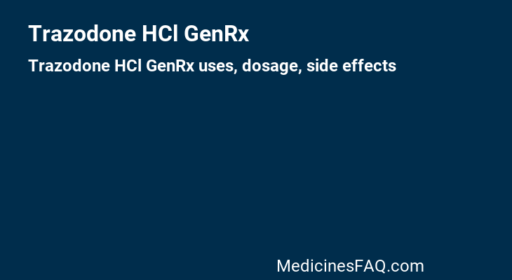 Trazodone HCl GenRx