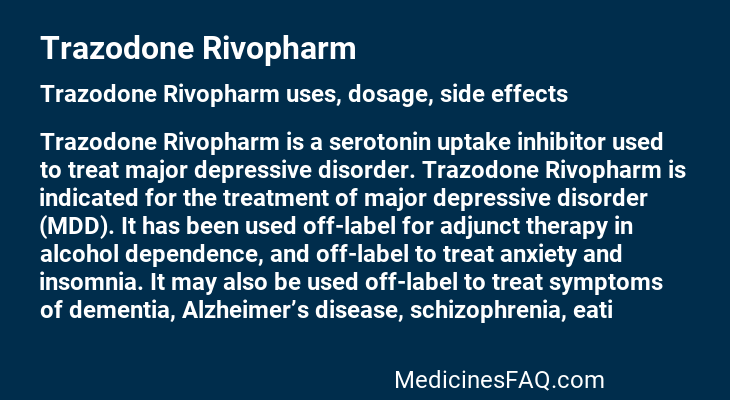 Trazodone Rivopharm