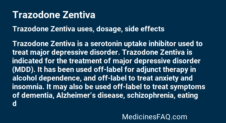 Trazodone Zentiva